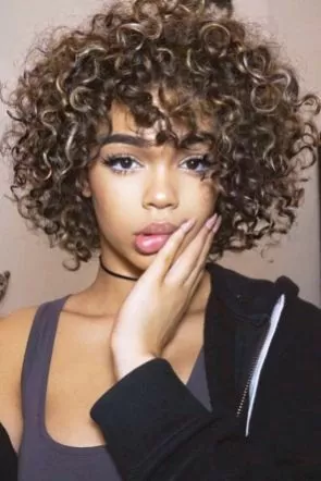 Short Curly Highlights