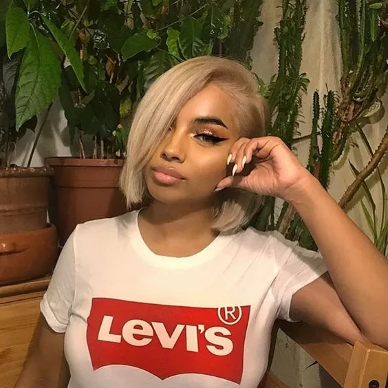 Sleek Blonde Bob