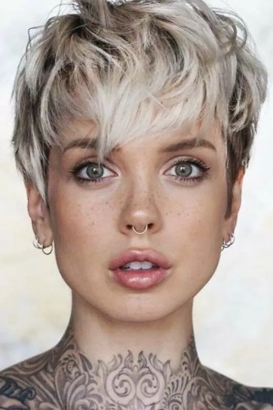 Textured Pixie Crop with Wispy Bangs
