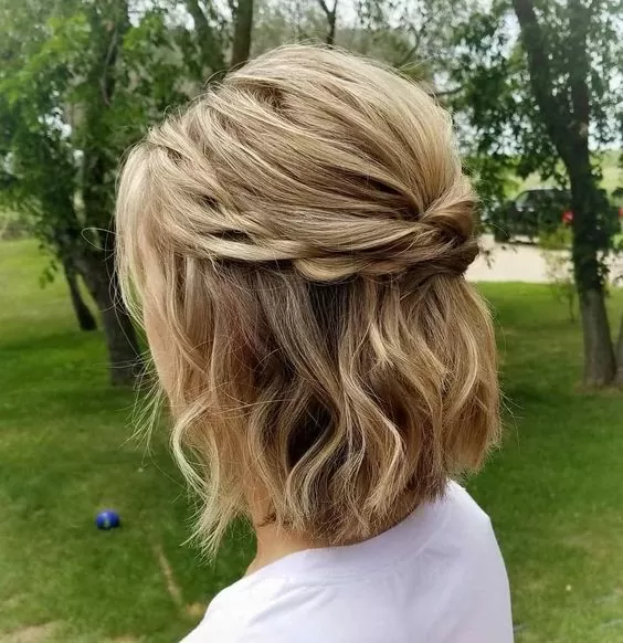braided messy bob