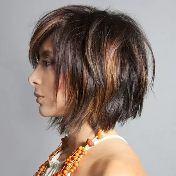 caramel bob haircut