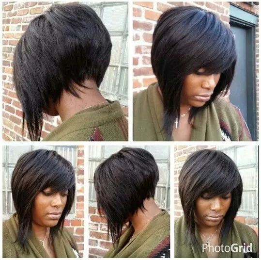 choppy stacked bob