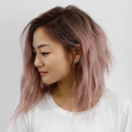 Sweet Dusty Rose Hair Color