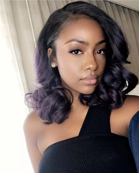 ombre purple bob