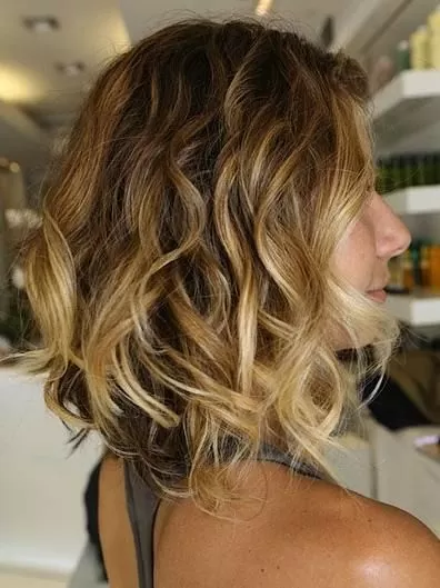 soft ombre messy bob