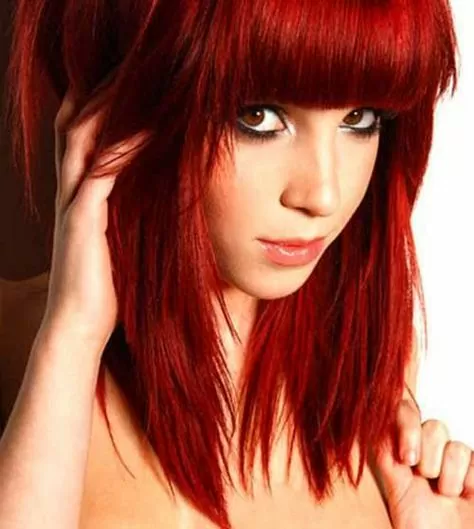 Bright and Fiery Red Hair for Hazel Eyes