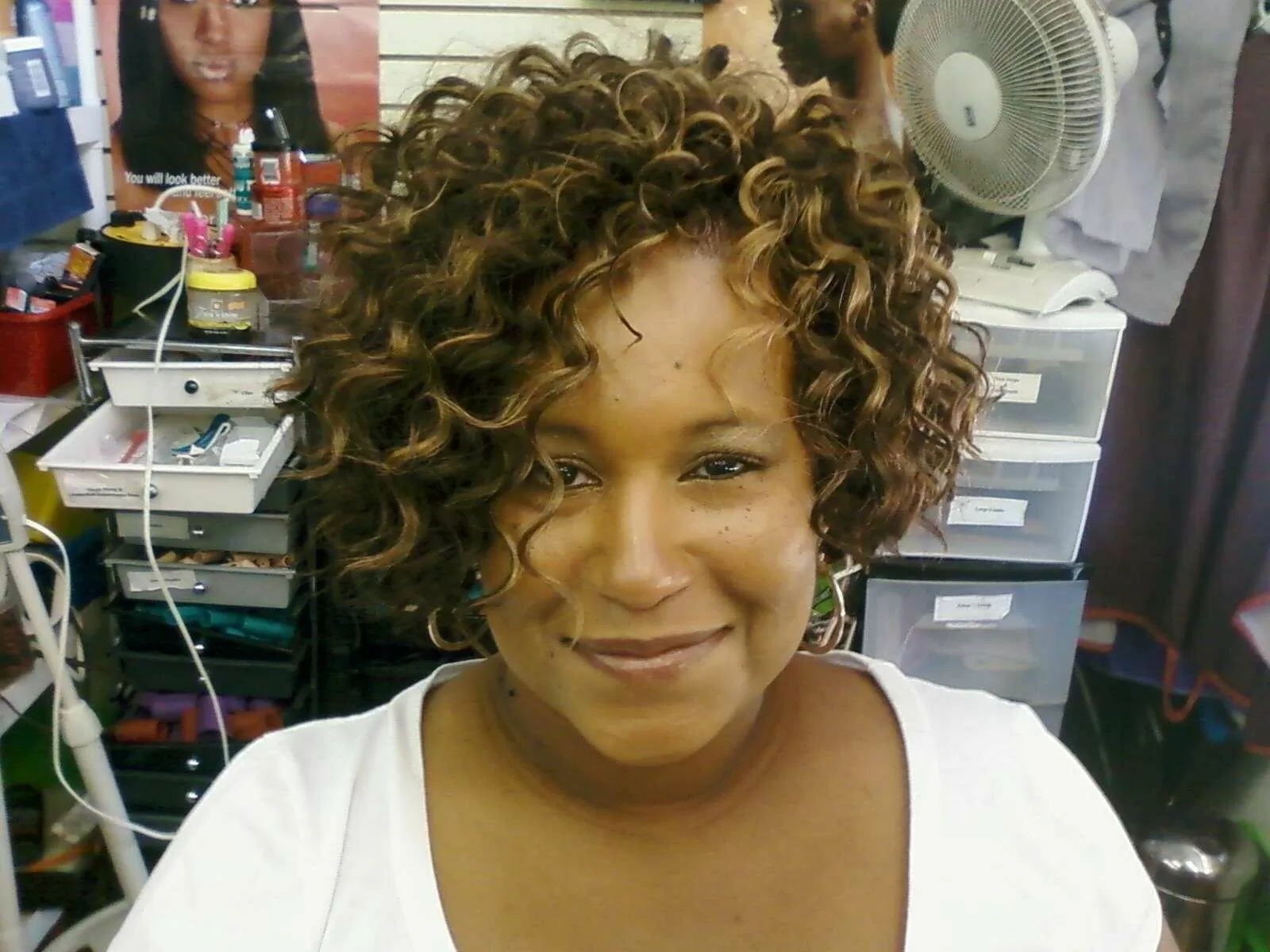 Honey highlights sew in bob