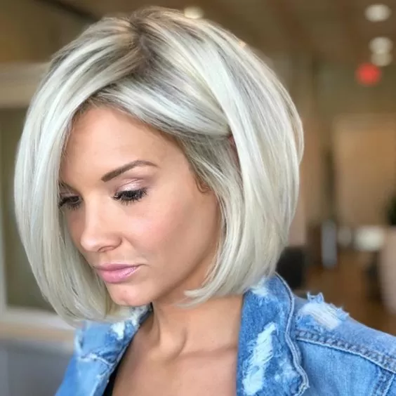 Lovely Rounded Bob for Thick Hair