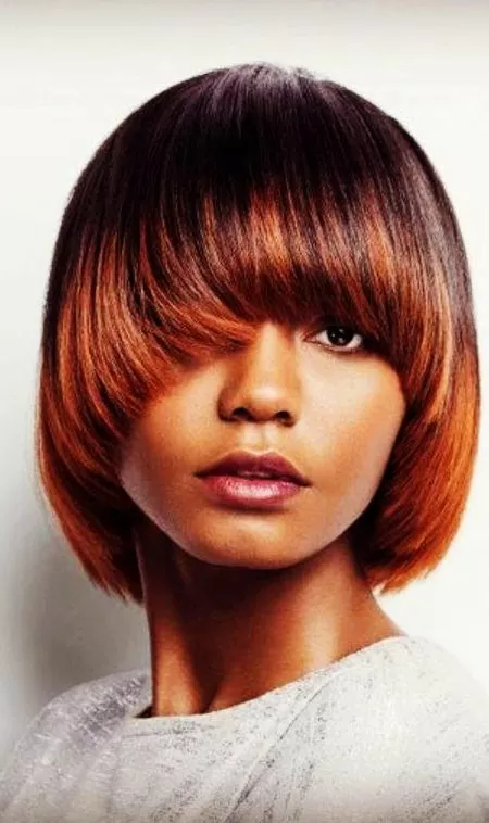 Classic Pageboy with Asymmetric Bangs