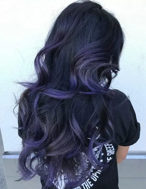 Chunky Purple Highlights