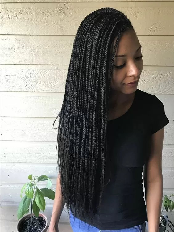 thin box braids