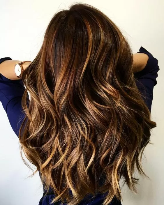Caramel and Toffee Balayage
