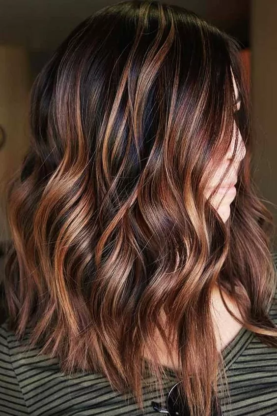 Copper and Mahogany Balayage