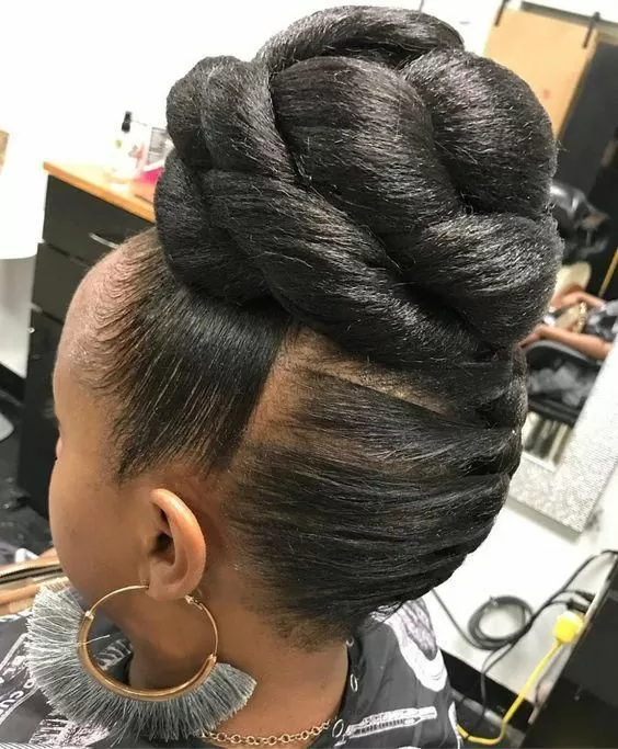 High Knotted Bun