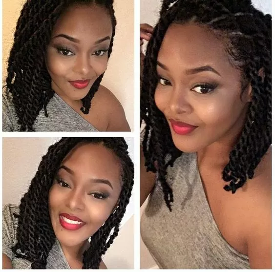 Short Marley Twists Bob