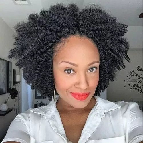 Short Crochet Tight Curls