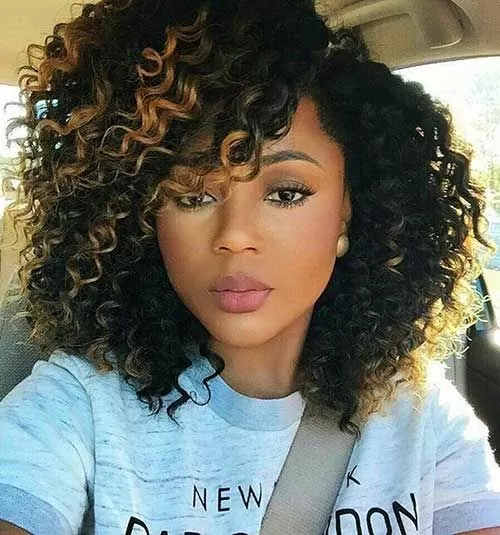 Ombre Short Crochet Curls