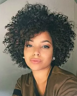 Short Curly Crochet Afro
