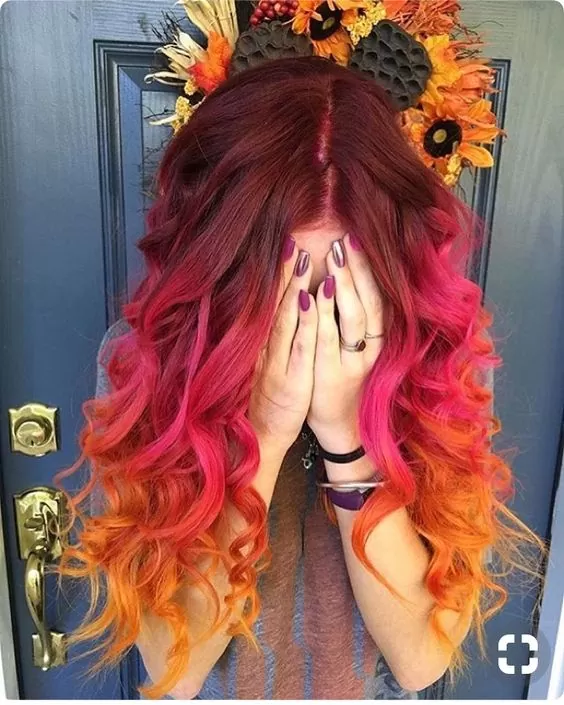 autumn colored hair