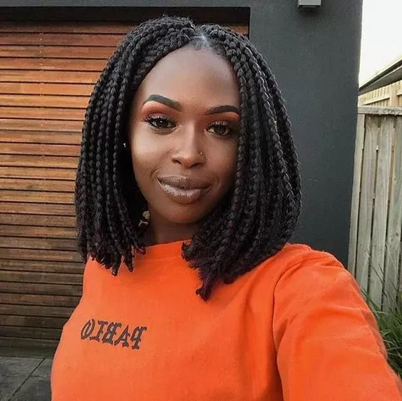 Box braids crochet lob