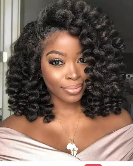 Braid Out Crochet Lob