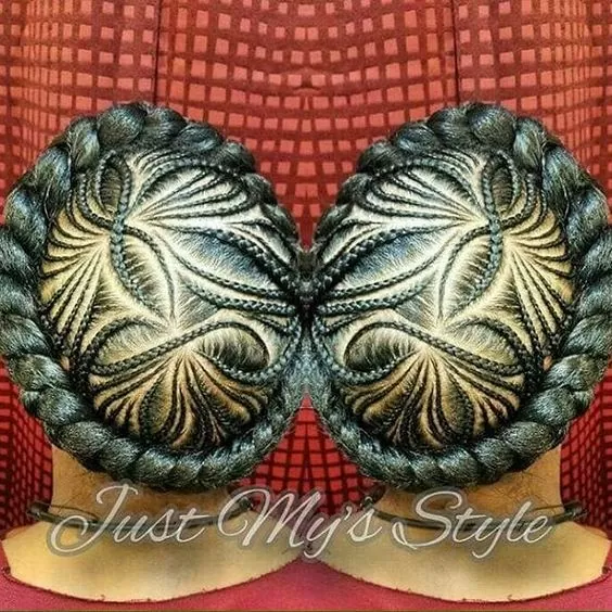 floral iversion braids