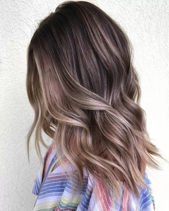 mushroom brown balayage