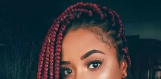 Red Box Braids red box braids styles