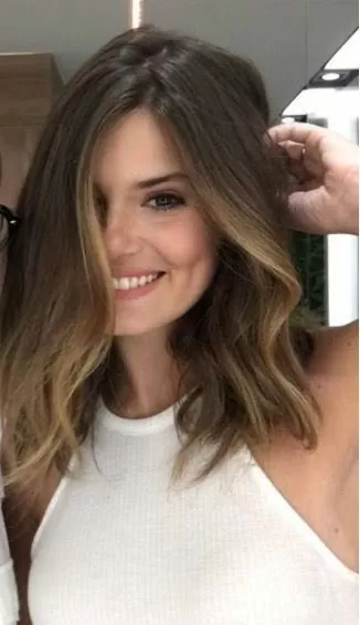 wavy subtle balayage