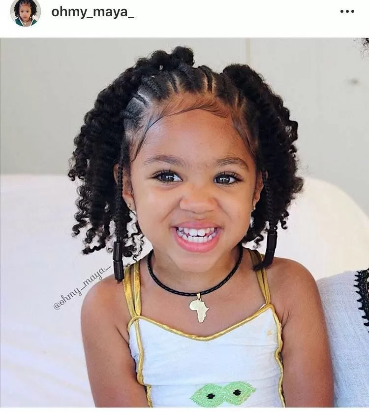 Alternate weight with baby hair for girls