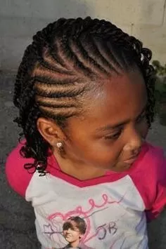 Cornrow twists for girls