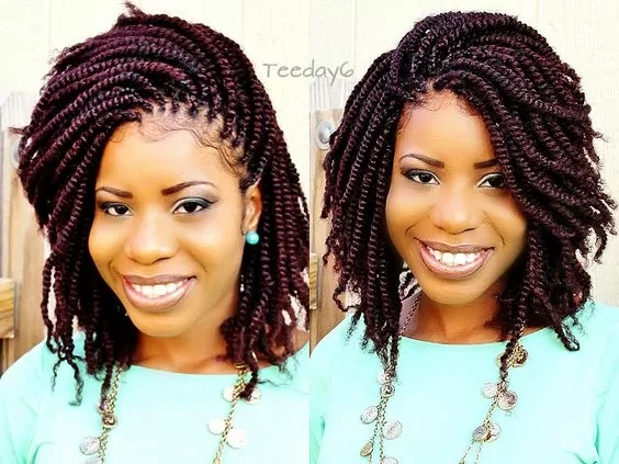 red spring crochet twists