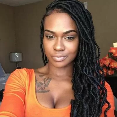 Curly Faux Locs braids
