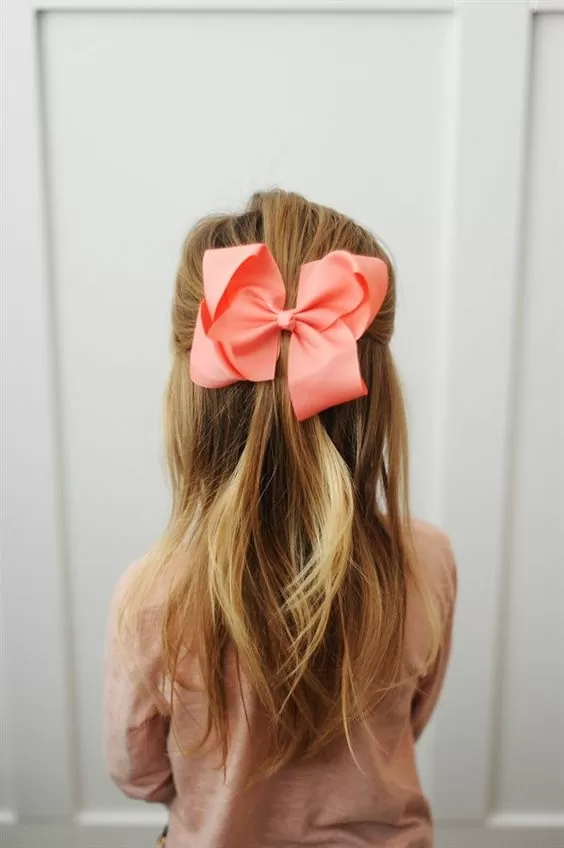 Half Up Hairstyle with Bow