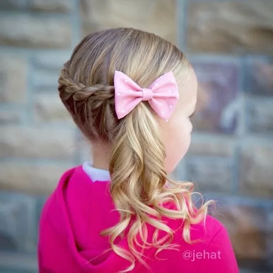 Rope Braid add Side Ponytail