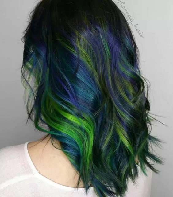 Dark Peacock Hair