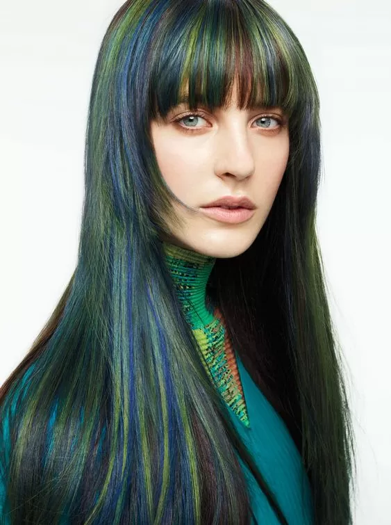 Subtle Peacock Highlights