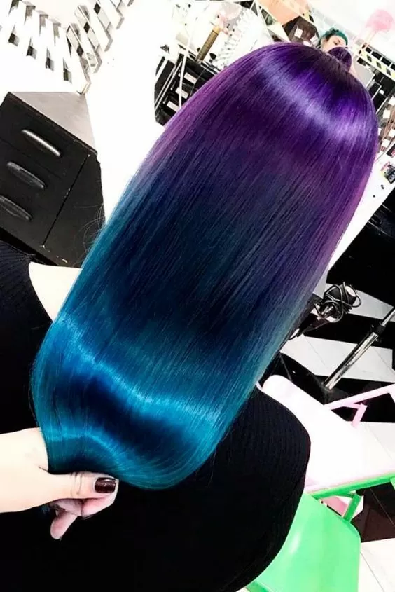 Super Sleek Peacock Ombre