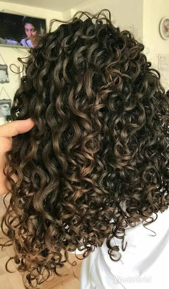 tight thick curls