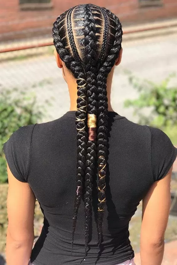 Three-Way Feed-in Braids