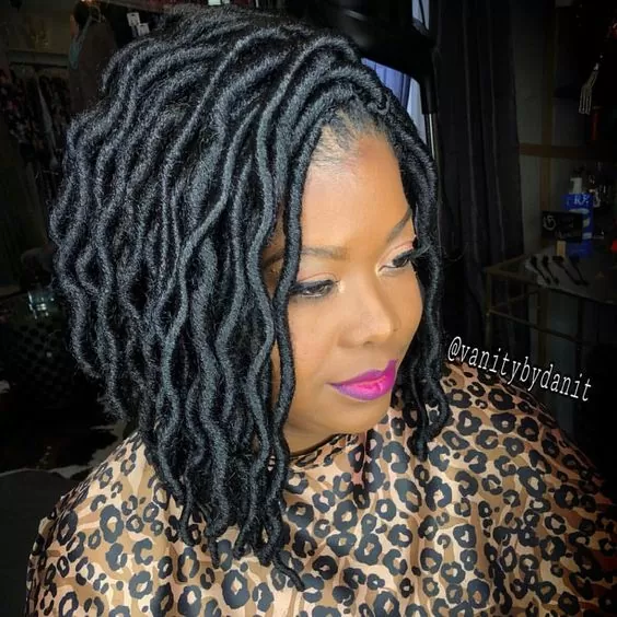 faux loc crochet bob