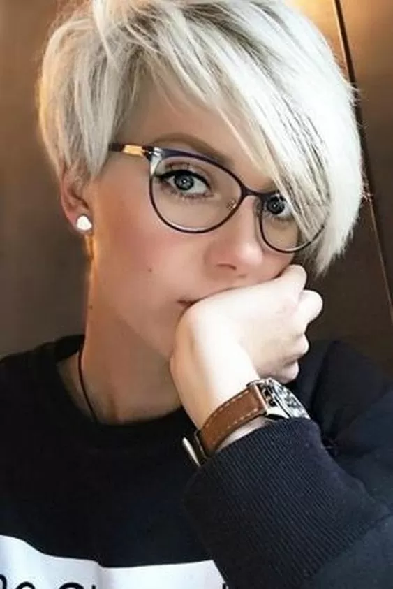 Grown-Out Pixie with Long Side Swept Bangs