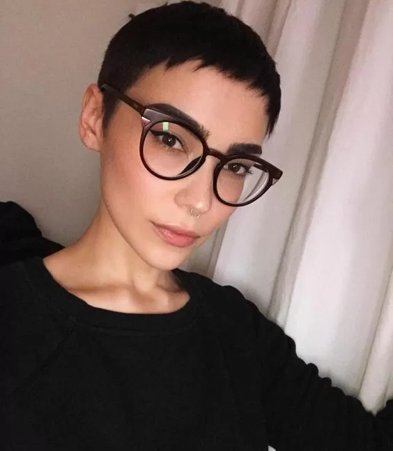 Super Short Crop and Bangs