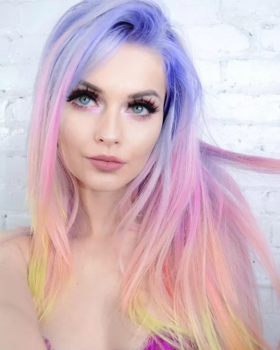 Gorgeous Rainbow Balayage