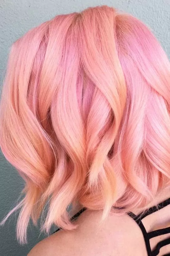 Pretty Pink and Peach Hair