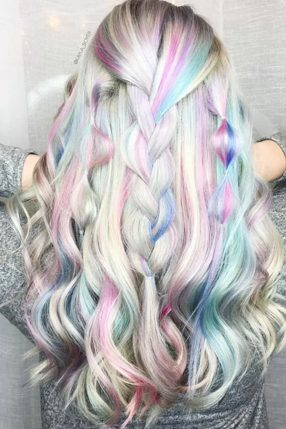 pastels Unicorn Hair