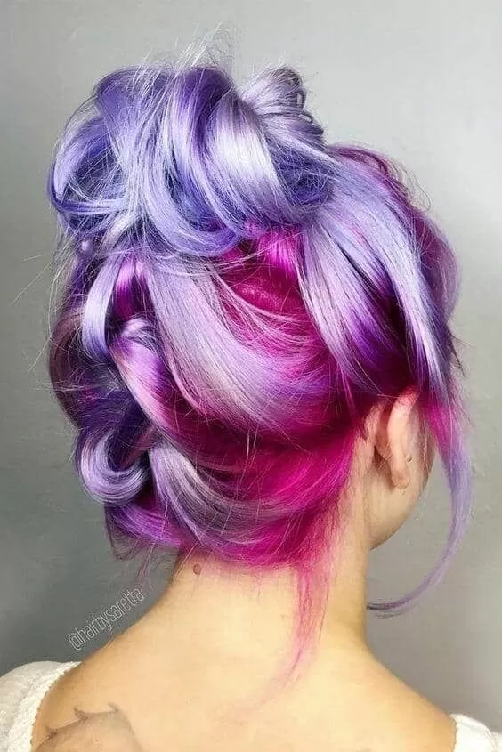 pink and purple Unicorn Hair