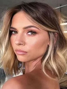 Dark Chocolate Hair with Honey Balayage