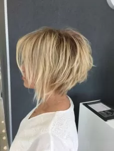 Layered Textured Bob with Beachy Balayage