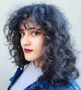 Med-Length Cut with Loose Perm